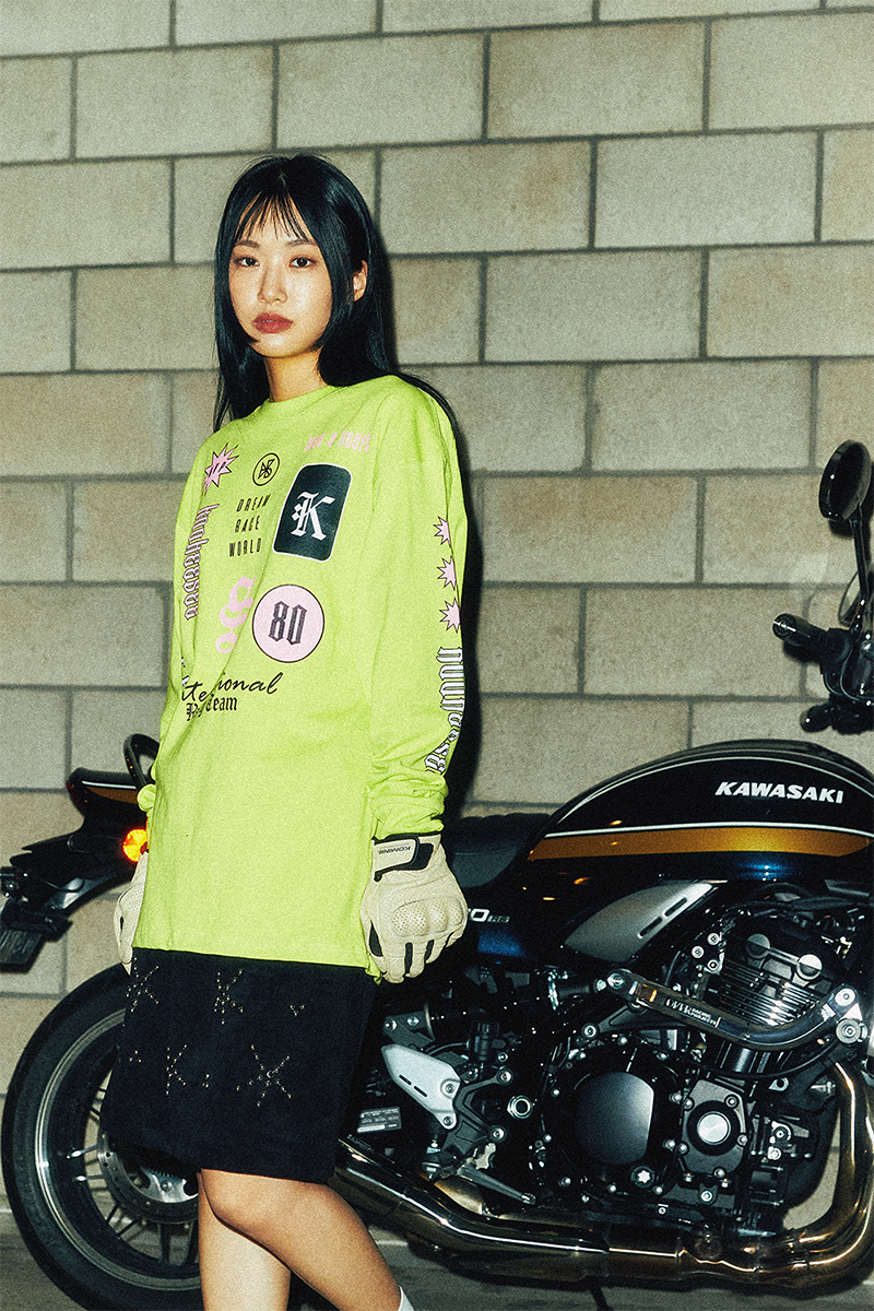 KOOKEESEE Racing tee (Neon Green)