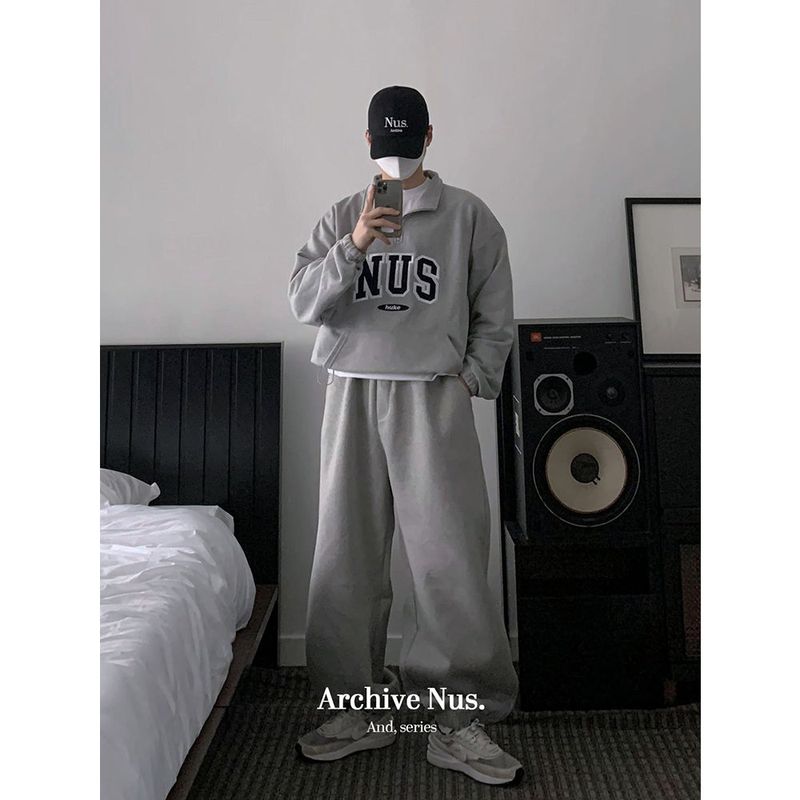 Huke x Nus. half zip-up