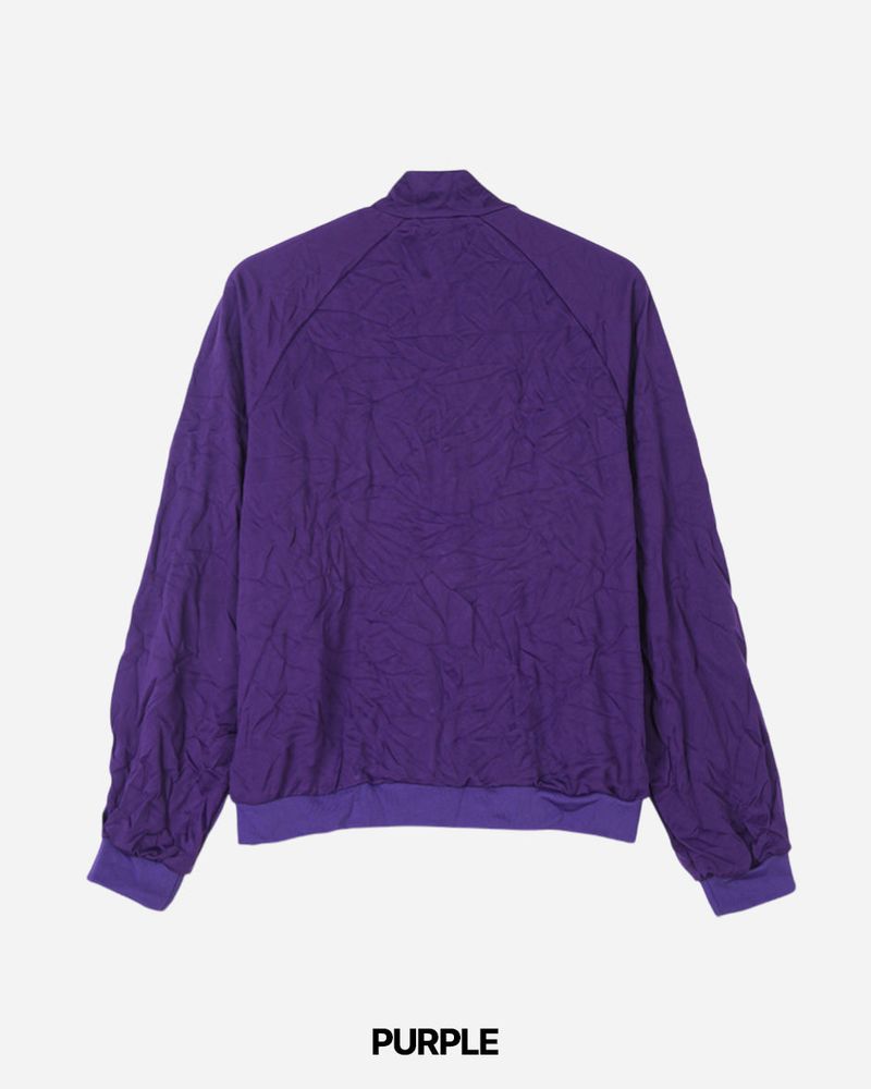 Ruffle Crop Track Zip-up