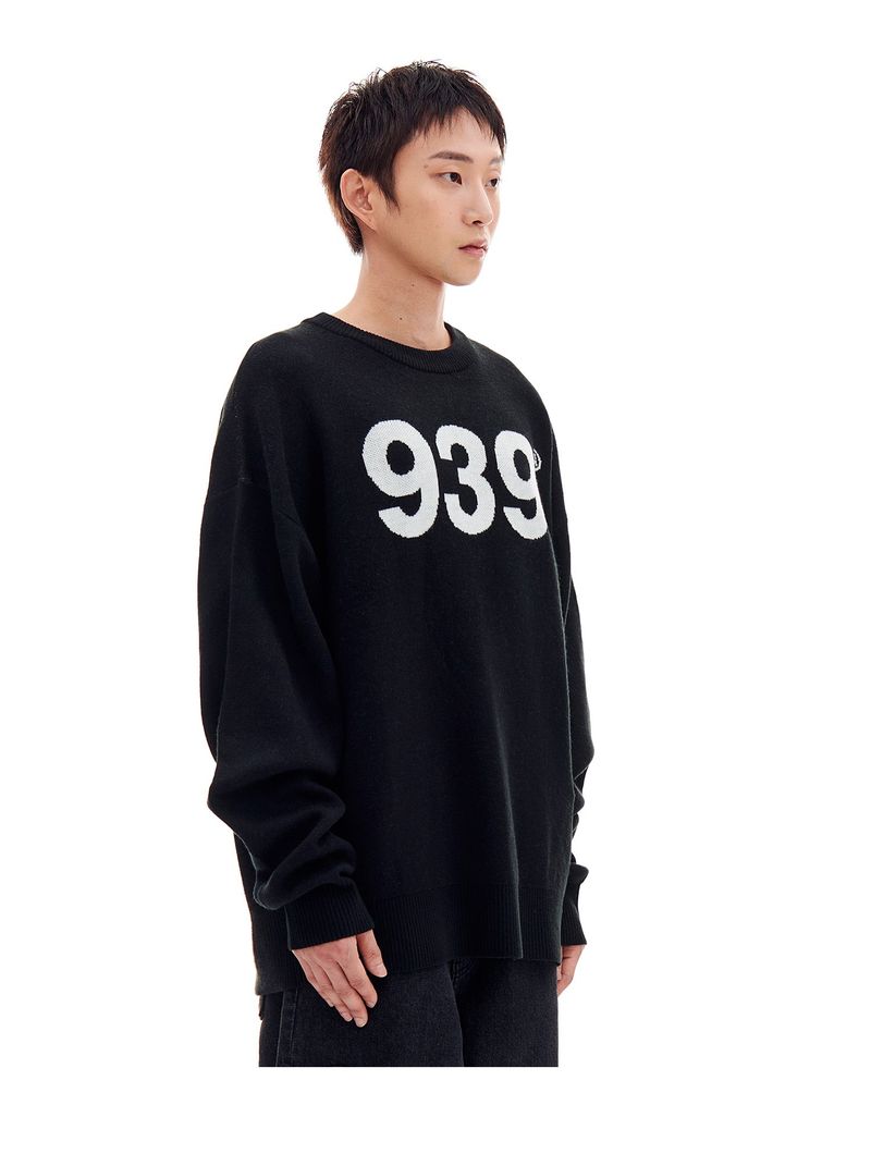 939 LOGO KNIT (BLACK)