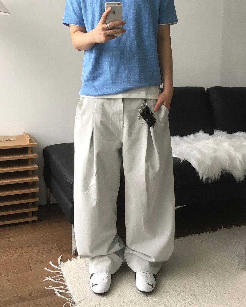 Barel Two Tuck Denim Pants