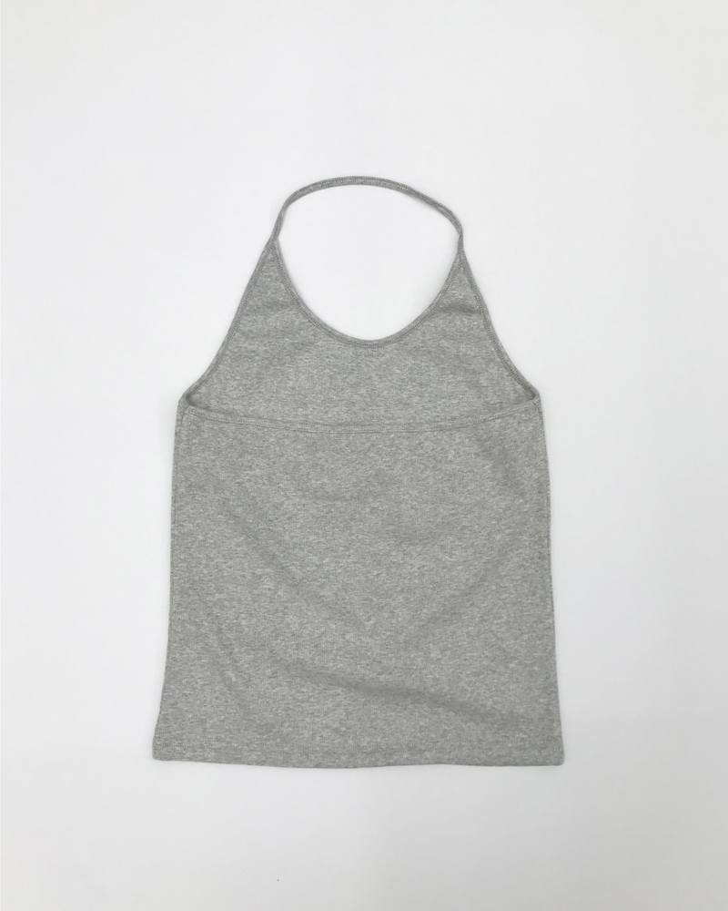 Triangle halterneck sleeveless top (5color)