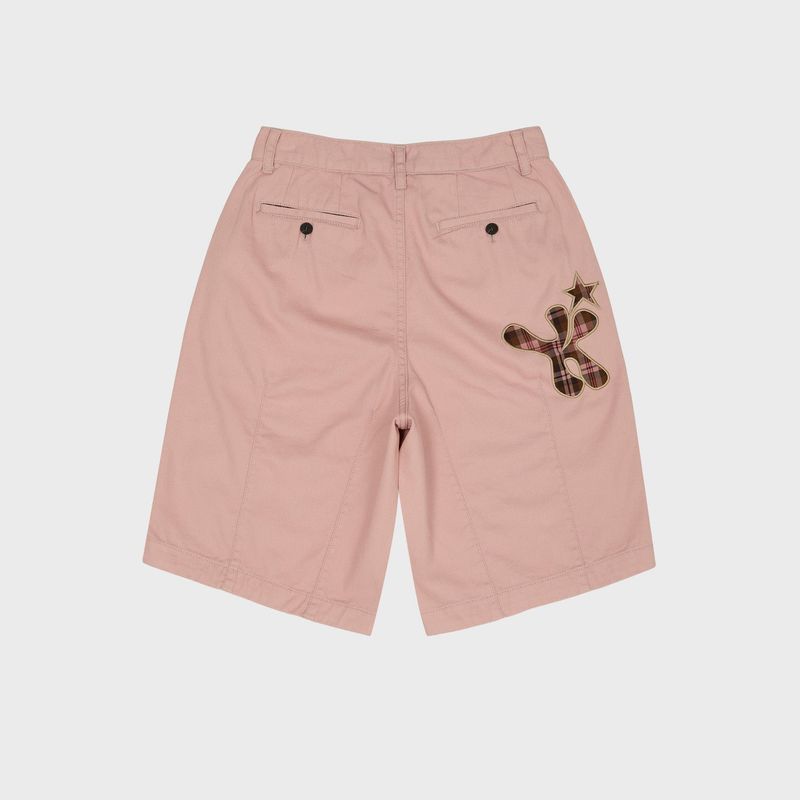 Check Applique Half Pants