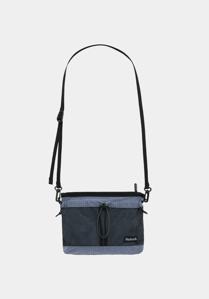 Mesh Pocket Sacoche Nylon Blueberry