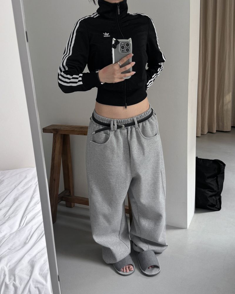 Belt sweat pants (Unisex)