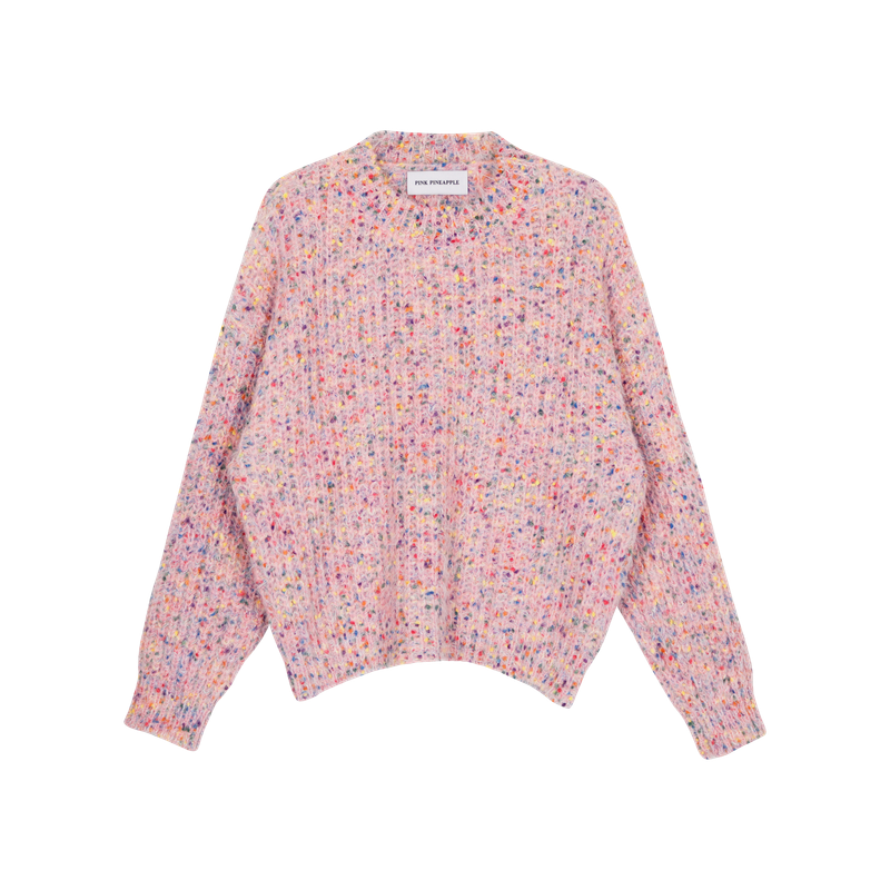 SNOWFLAKE POPCORN SWEATER