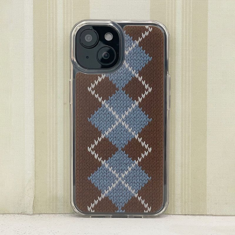 CLASSIC ARGYLE HARD JELL CASE_BROWN