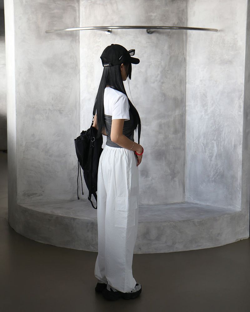 Nikki String Jogger Wide Cargo Pants