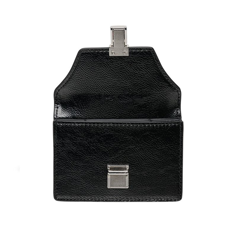 Modic Buckle 3 Layer Accordion Card Wallet Black