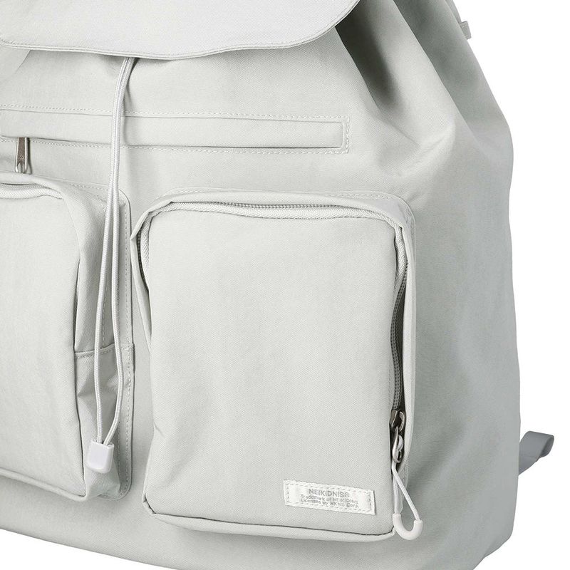 FLAP STRING BACKPACK / GRAY