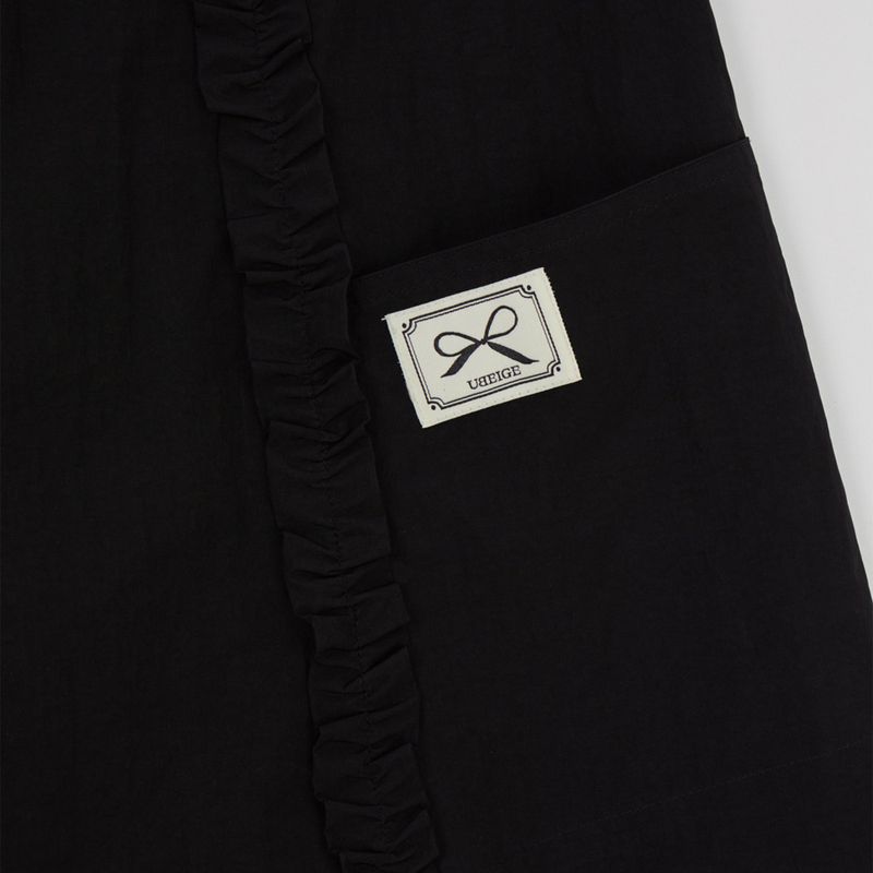 Black Ruffle Mini Dress