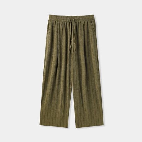 Bonnell Crinkle Stripe Wide Pants