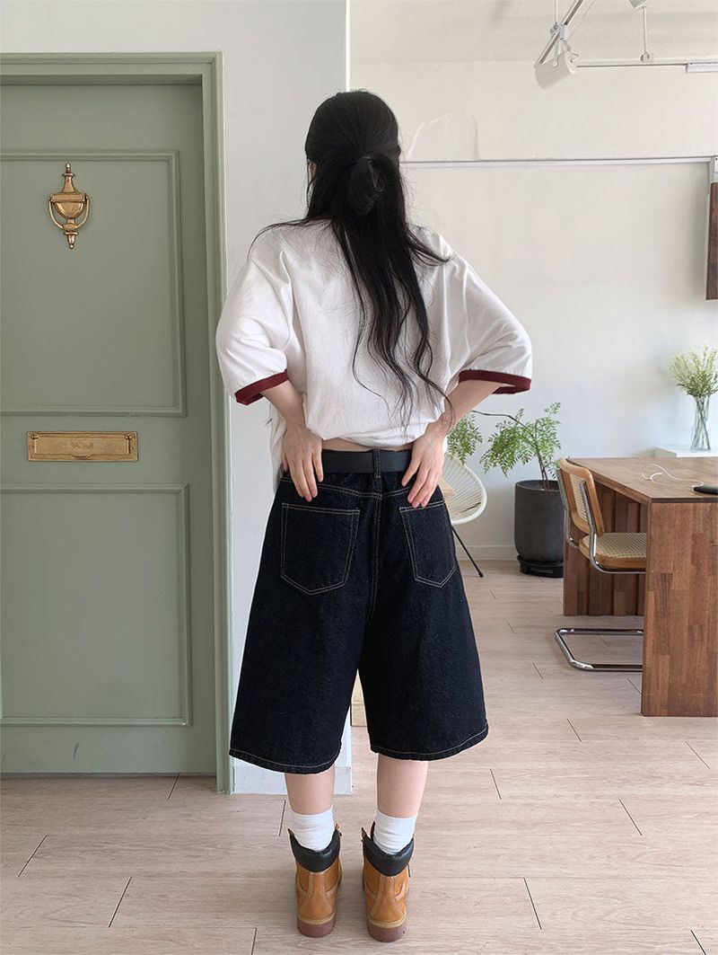 RAW BERMUDA JEANS