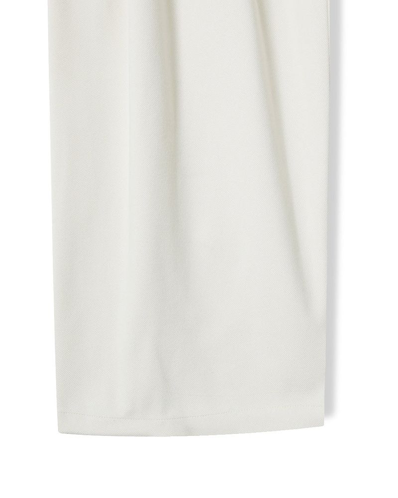 Worvel Wool Wide Pintuck Slacks