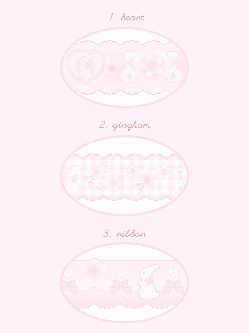 cherry blossom rabbit ♡ masking tape
