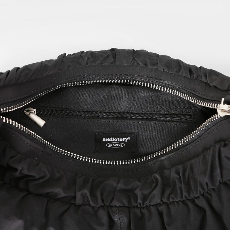 WAY WASHED PADDING BAG (BLACK)