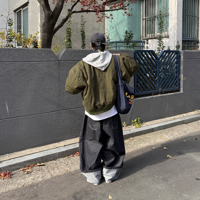 Two-Tone Hooded Ripstop MA-1 Padded Jumper