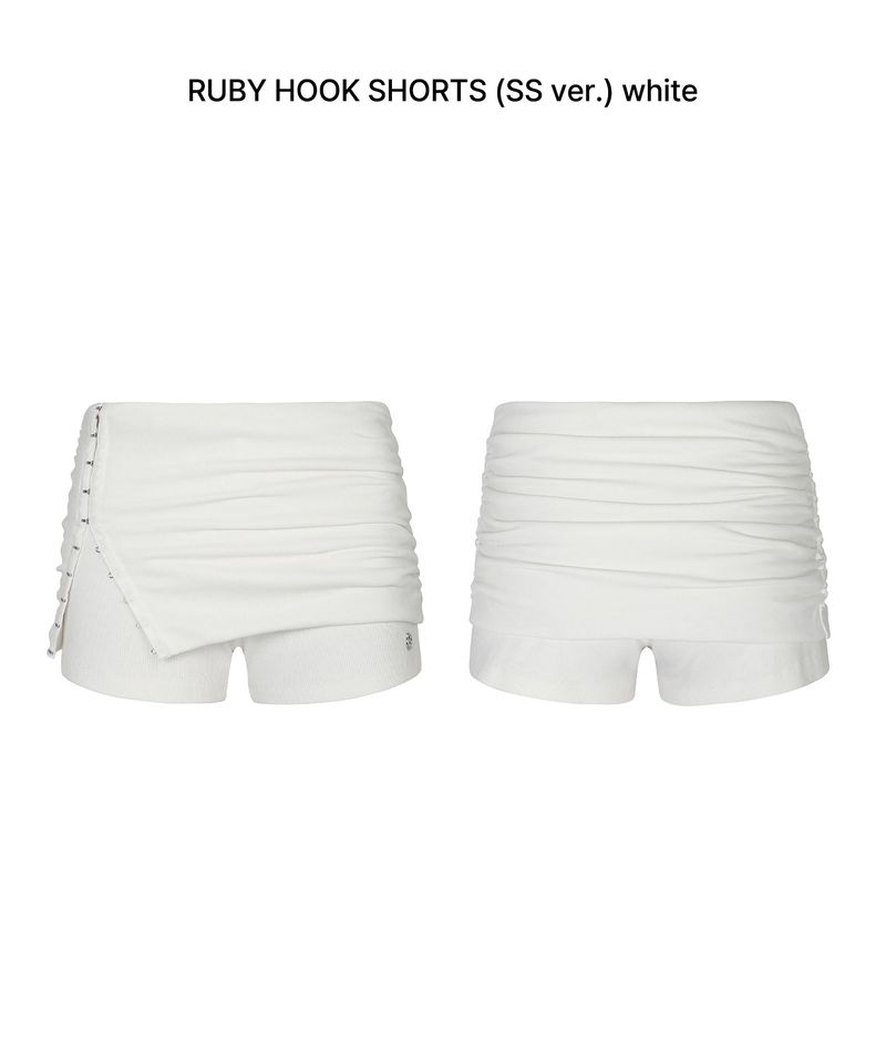 RUBY HOOK SHORTS (SS ver.) white