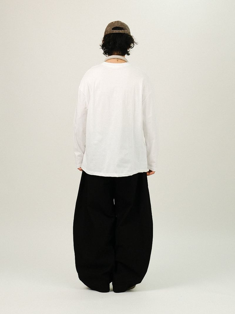 DE Back Point Wide Balloon Pants