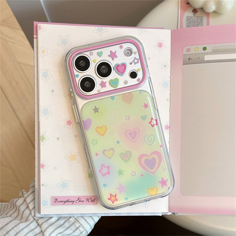 [1+1BOGO] Color Heart Gradient iPhone Case