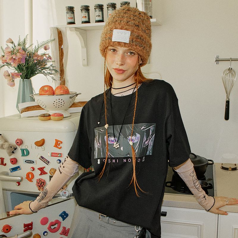 Logo Stripe Mix Beanie _ Orange