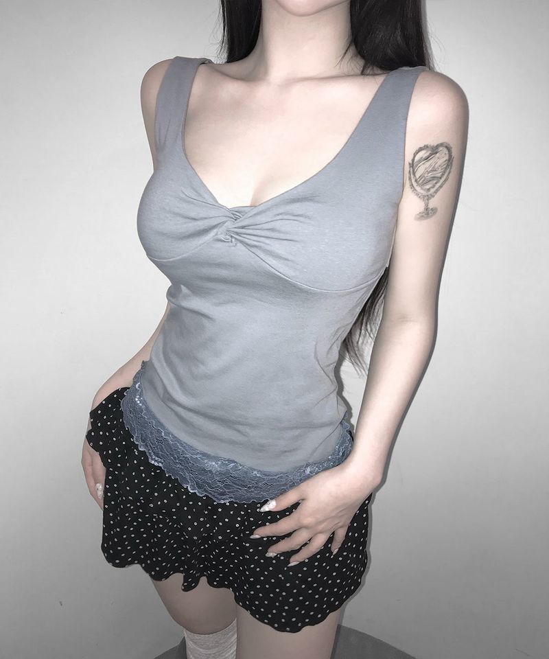 ricot lace top (3colors)