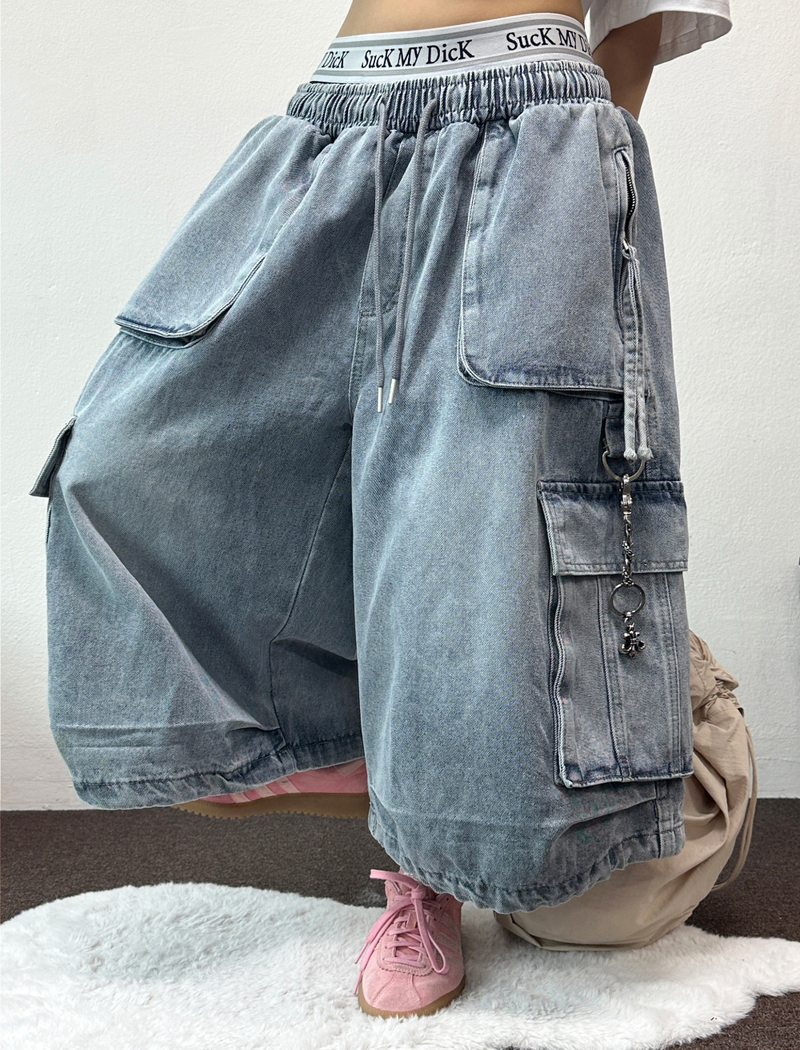 D-RING ZIPPER CARGO Bermuda