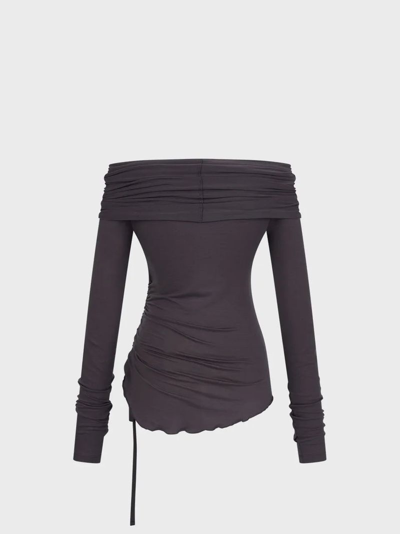 Two-way Strap Top_Charcoal