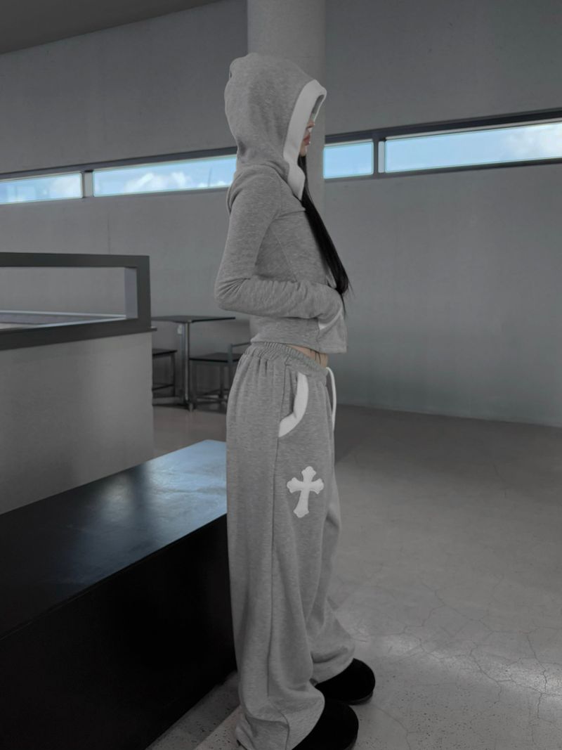 cross warm training hood zip-up (4 color)