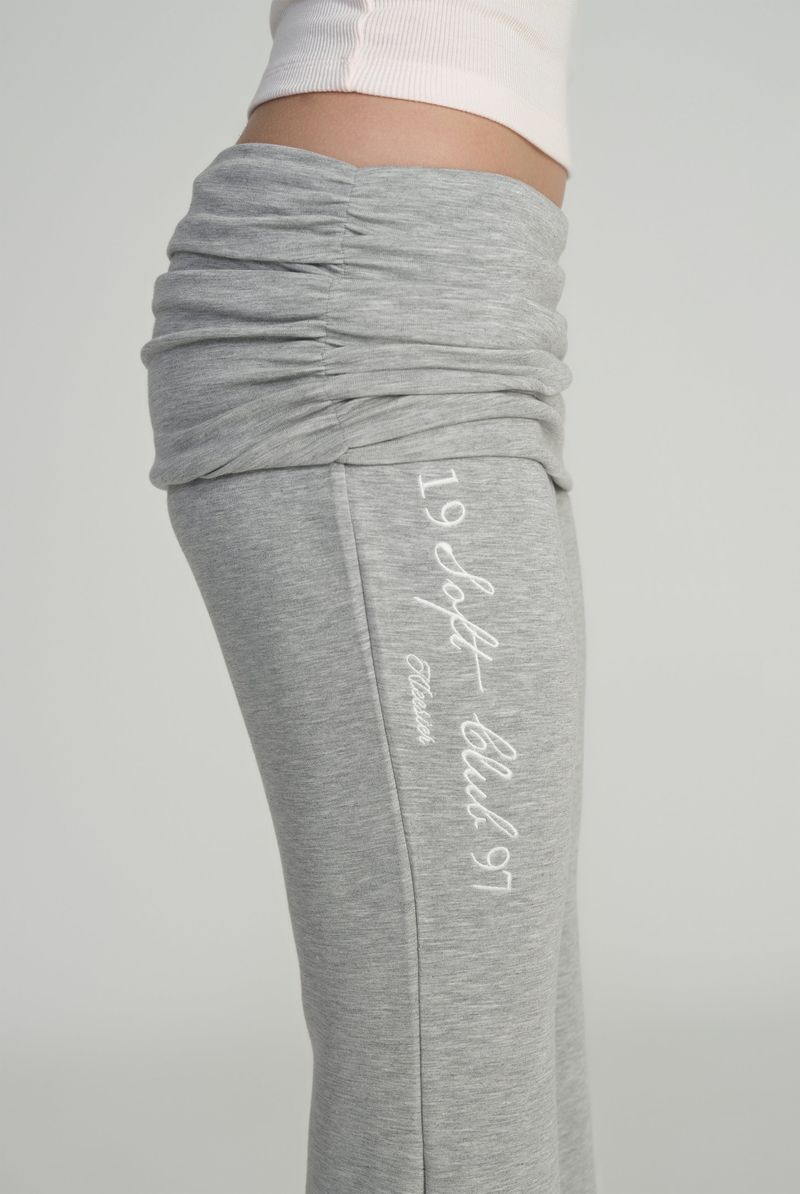 Lina Folding Flare Pants, Gray