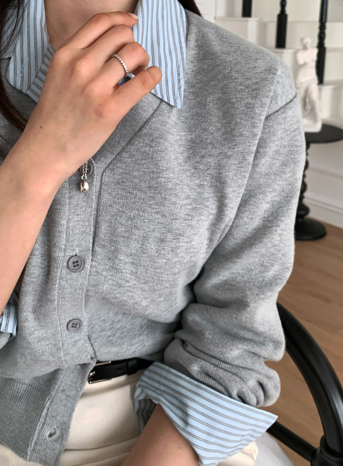 Nitz Pudding V-neck Cardigan / 10 colors
