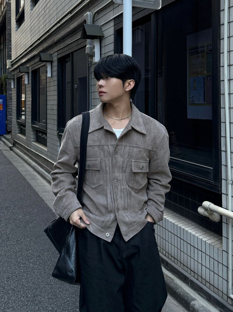 Add suede tracker jacket