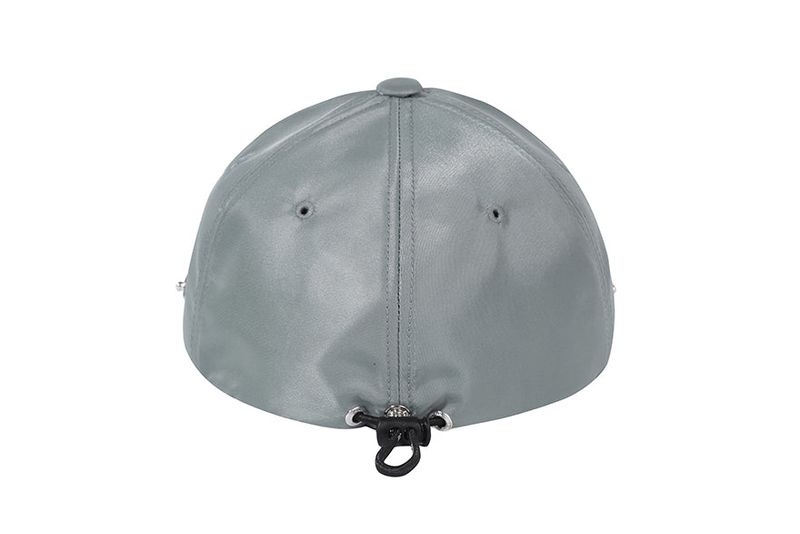 EARFLAP BUTTON BALL CAP_GREY
