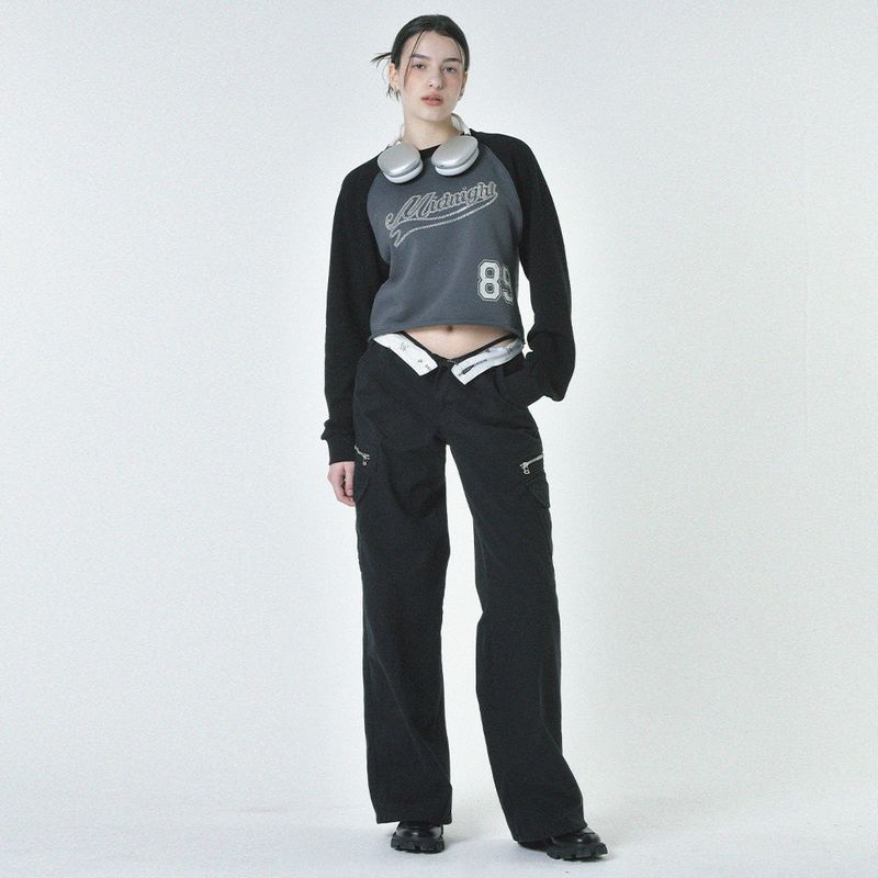 MIDNIGHT MOVE（ミッドナイトムーブ）の「zip cargo pants (black)（Pants）」