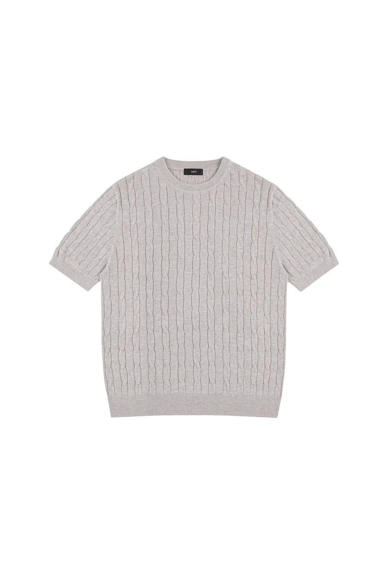 Cable Knit T-Shirt