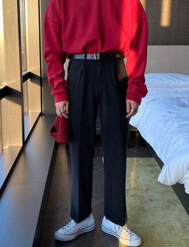ASCLO Wool Long Wide Slacks (3color)
