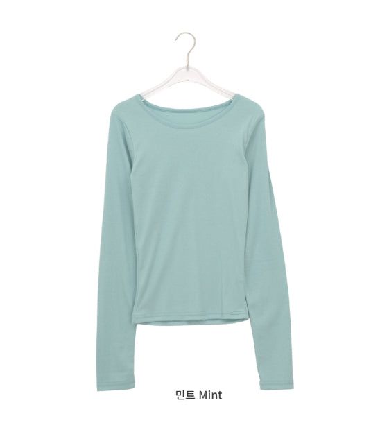 Celinet Slim Fit Color Layered Long Sleeve Tee
