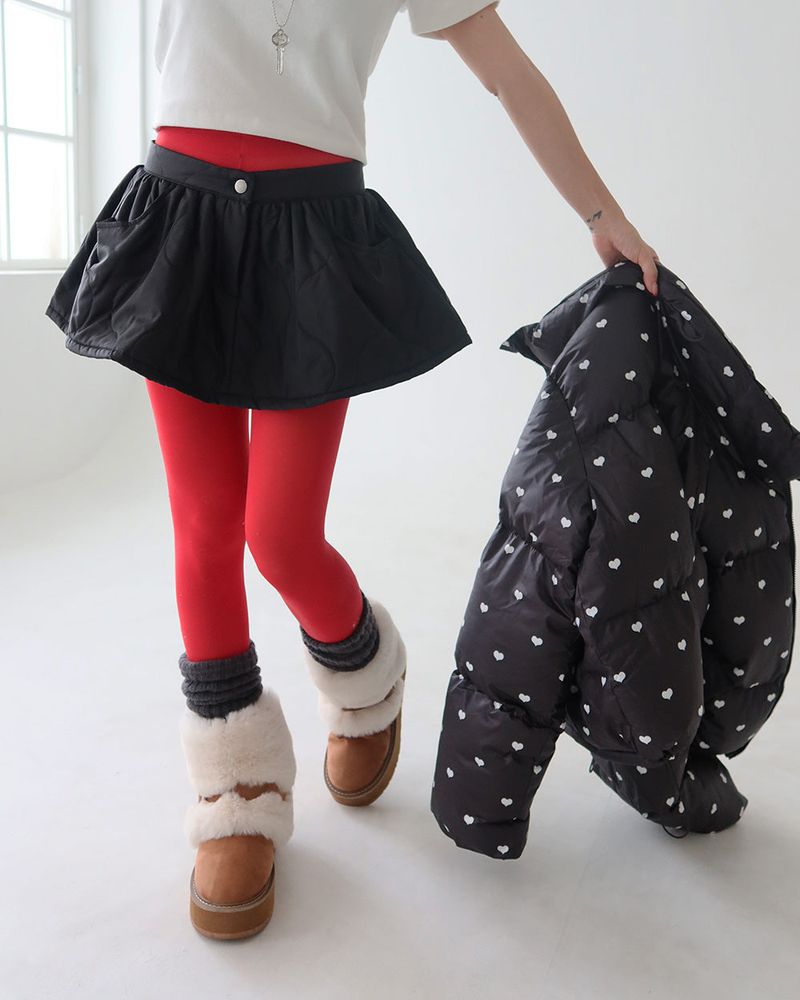 Heart crop short padded coat