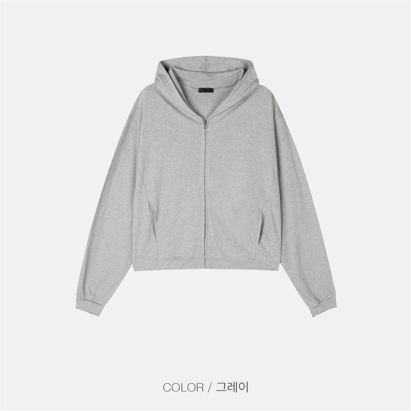 Tiny Cropped Zip-Up (5 Colors)