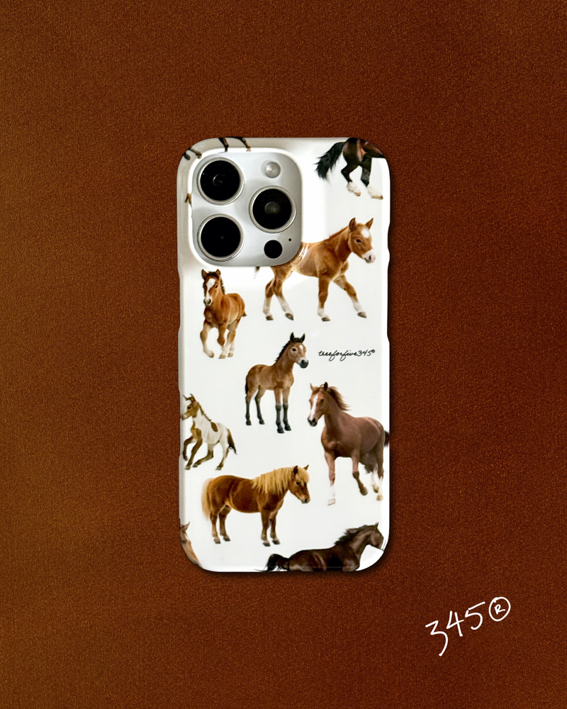 HORSES Hard Case / TREEFORFIVE345