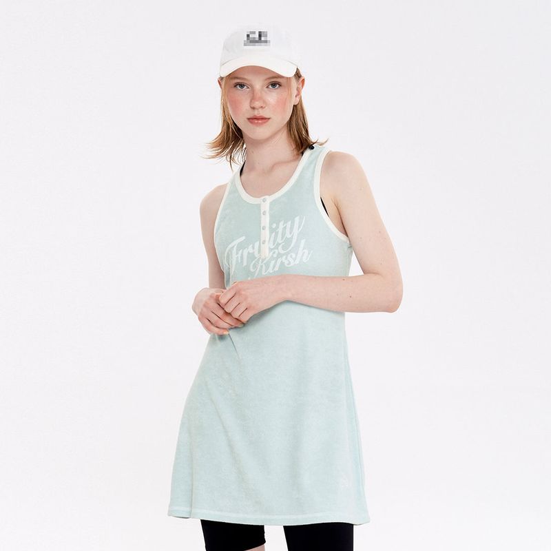 KIRSH（キルシー）の「CHERRY SLEEVELESS TERRY DRESS [MINT]（Dresses）」