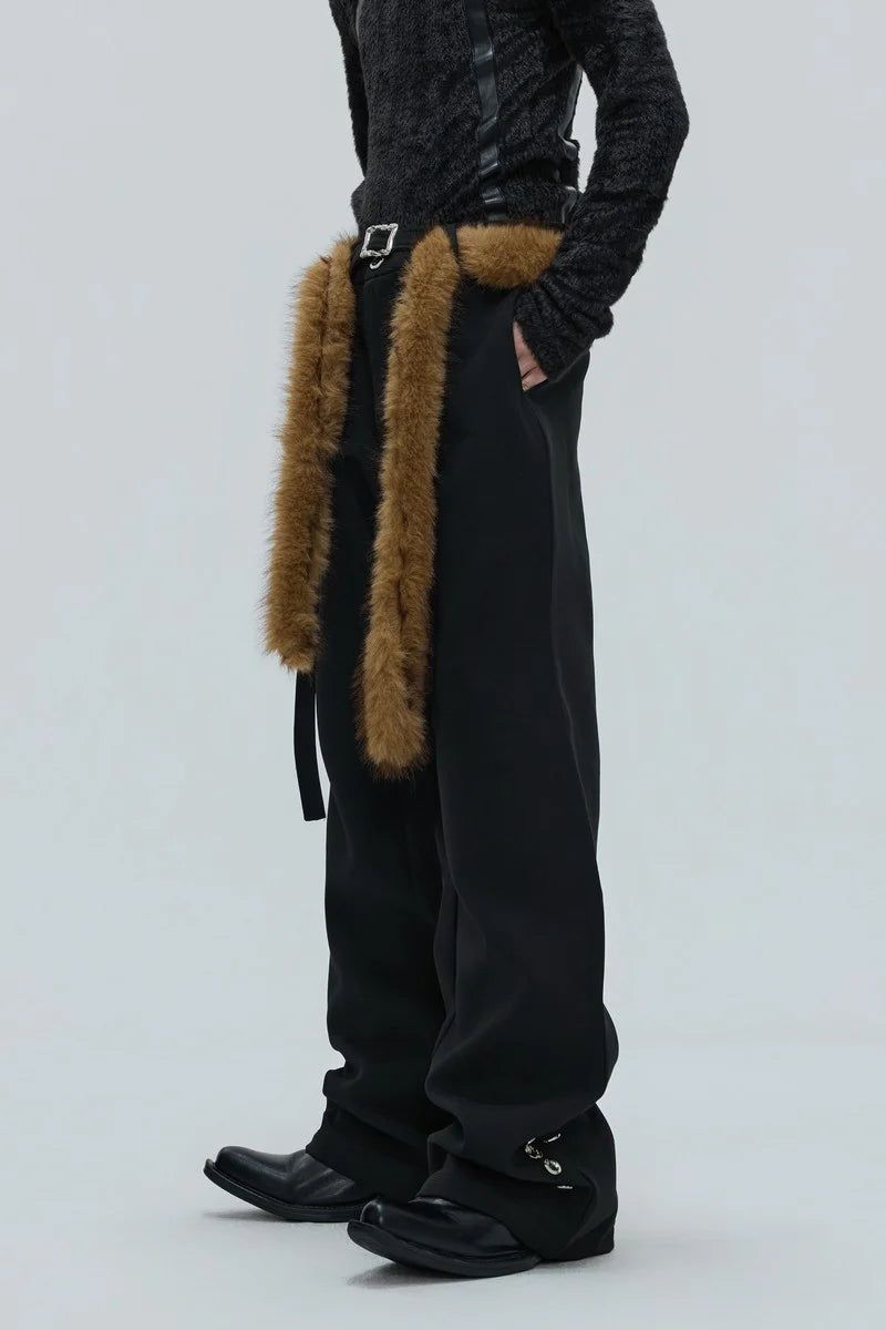 Argue Cultureの「Flared Tailored Pants with Fur Belt(Pants)」