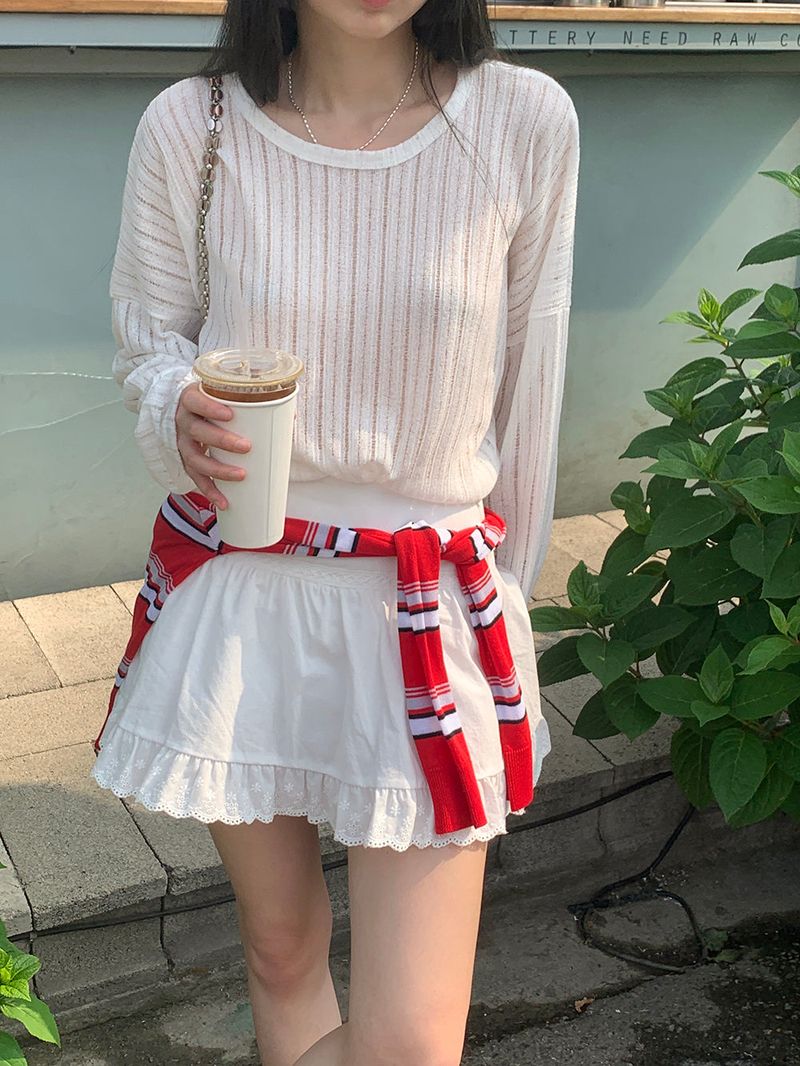 [MADE] Versi lace frill mini skirt