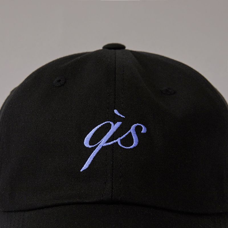 Lowercase Logo Ball Cap (Black/Blue)