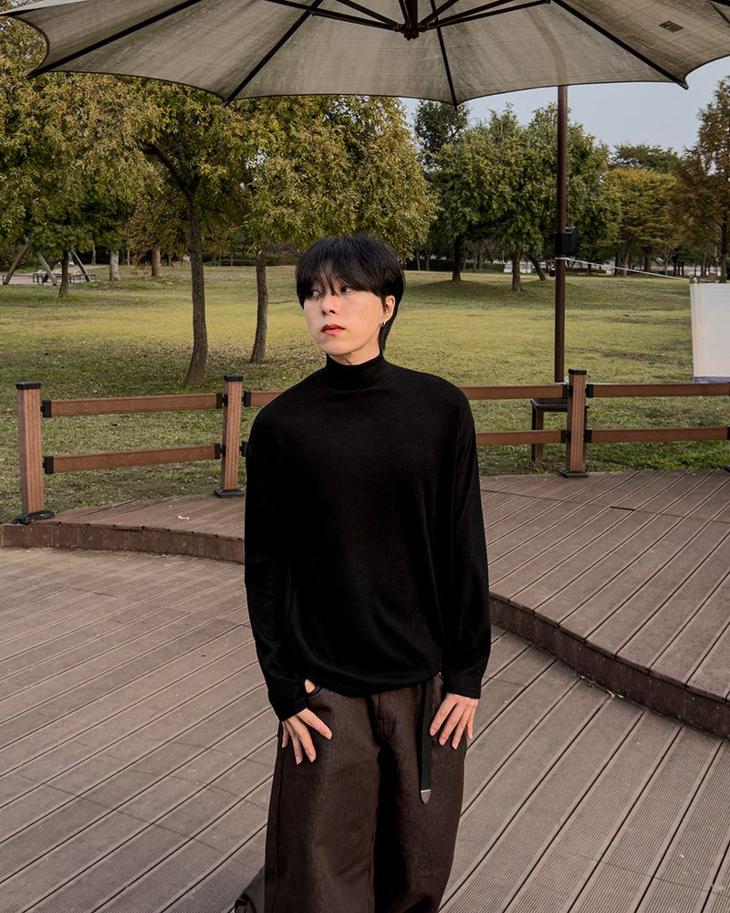 Shadow Fleece Warmer Half Neck T-Shirt