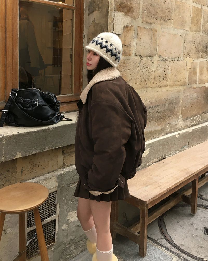 [ORIGINAL] Clump Suede Shearling Mouton Jumper