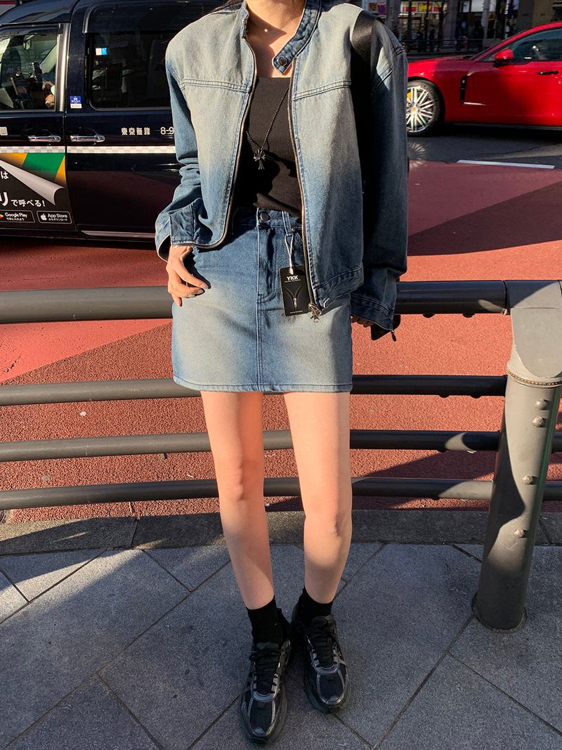 [MADE] Dune Y2K denim mini skirt