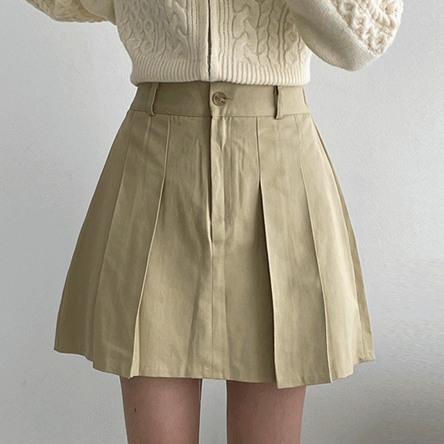 hijjoo（ハイチュー）の「Renon Bendable Pin Tuck Wrinkle Mini Skirt（Skirts）」