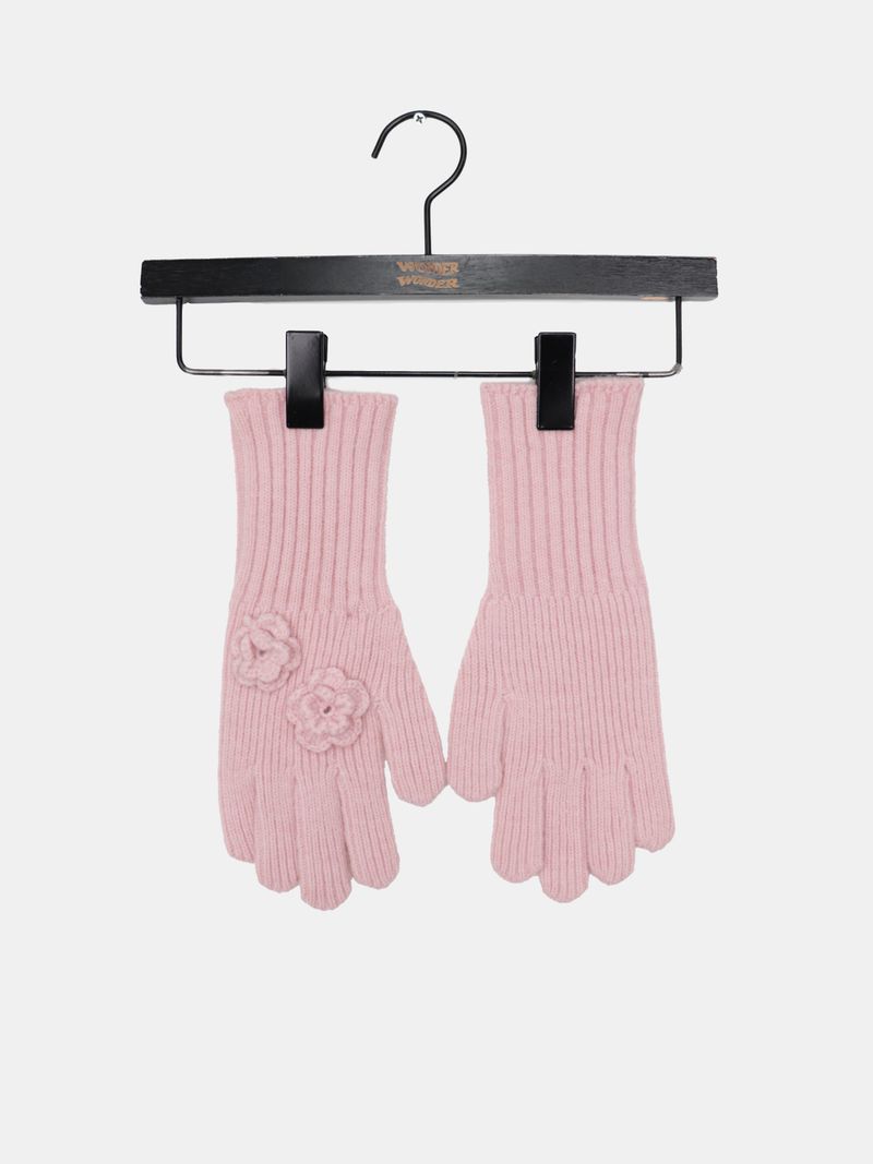 Kai Flower Pendant Finger-Hole Gloves