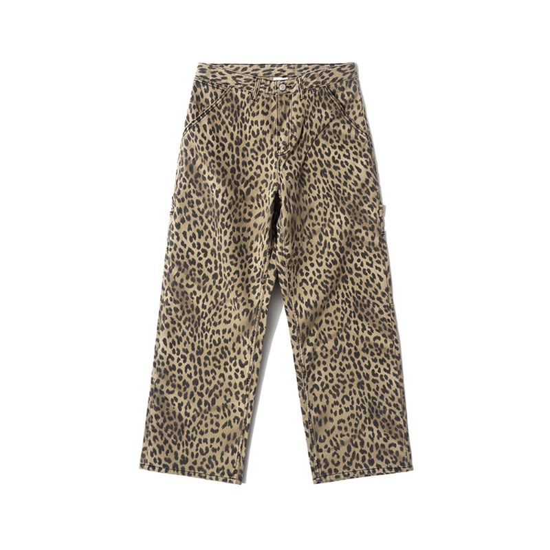 QT8 GARMENTS(キューティーエイトガーメント)の「LB Leopard Carpenter Pants (Beige)(Pants)」
